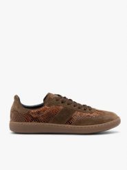 Brązowe sportowe półbuty. Brązowe obuwie sportowe casual damskie Brawo sp. z o.o., bez wzorów, z gumy, bez obcasa, bez zapięcia. Za 449.99 zł.