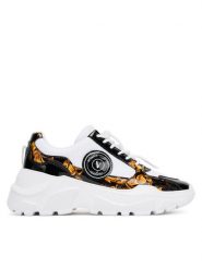 Versace Jeans Couture Sneakersy 79VA3SC7 ZSC80 MD7 Biały. Białe obuwie sportowe damskie Versace Jeans Couture, z jeansu, bez zapięcia. Za 559.99 zł.