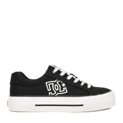 Tenisówki DC. Czarne trampki damskie DC, bez wzorów, bez zapięcia. Za 219.99 zł.