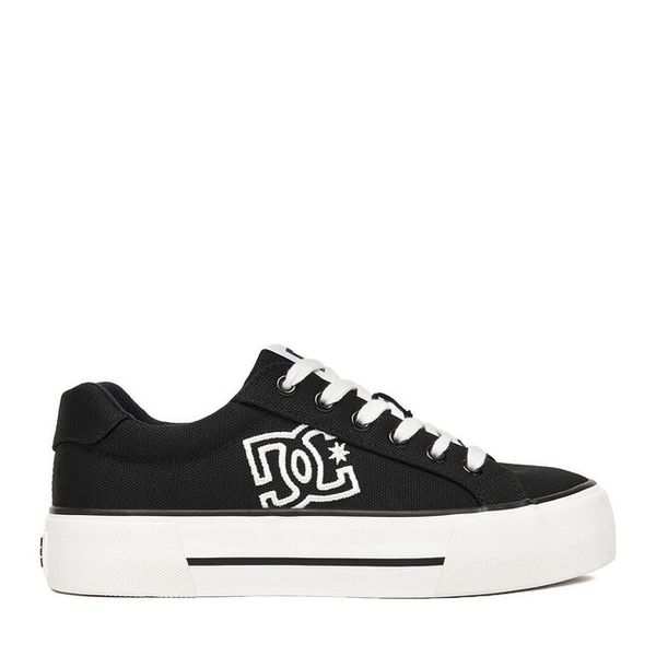 Tenisówki DC Shoes. Czarne trampki damskie DC Shoes, bez wzorów, bez zapięcia. Za 219.99 zł.