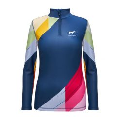 Bluza jeździecka młodzieżowa GALOP WEAR Crazy Colors. Brązowa bluzy damskie GALOP WEAR, l, bez wzorów, z dzianiny, bez kaptura. Za 299.00 zł.