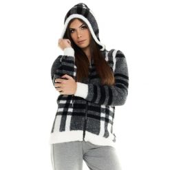 Bluza z kaptur na co dzień na siłownię. Czarne bluzy damskie LEONE 1947 APPAREL, bez wzorów, z poliesteru, bez kaptura. Za 218.92 zł.