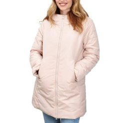 Kurtka GEOX W MYRIA LONG PARKA Rose. Czerwone parki damskie Geox, z tkaniny, bez kaptura. Za 445.99 zł.