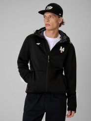 4F Kurtka softshell wiatroodporna membrana 5000 uniseks 4F | Drift Masters - czarna M. Czarne kurtki sportowe damskie 4F, m, bez wzorów, z softshellu, bez kaptura. Za 349.99 zł.