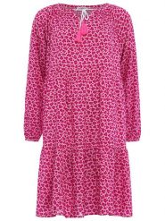 Zwillingsherz Sukienka "Audrey" w kolorze różowym rozmiar: L/XL. Różowe sukienki damskie Zwillingsherz, bez wzorów, z wiskozy, bez ramiączek. Za 100.99 zł.