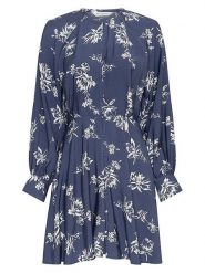 MOSS COPENHAGEN Sukienka w kolorze granatowym rozmiar: L. Niebieskie sukienki damskie Moss Copenhagen, bez wzorów, bez ramiączek. Za 239.95 zł.