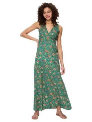 Aller Simplement Sukienka w kolorze zielono-różowym rozmiar: 34/36. Zielone sukienki damskie Aller Simplement, bez wzorów, z bawełny, klasyczne, bez ramiączek. Za 79.21 zł.