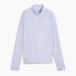 Bluza do biegania damska PUMA Run Velocity Cloudspun 1/4 Zip. Niebieskie bluzy damskie Puma, s, bez wzorów, bez kaptura. Za 159.99 zł.