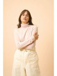 Just Cashmere Kaszmirowy golf "Ava" w kolorze kremowym rozmiar: S. Brązowe golfy damskie Just Cashmere, s, bez wzorów, z kaszmiru, bez ramiączek. Za 369.99 zł.