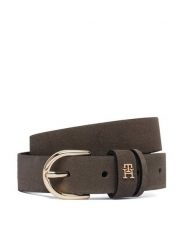 Tommy Hilfiger Pasek Essential Effortless 2.5 Suede AW0AW19793 Brązowy. Brązowe paski damskie Tommy Hilfiger, bez wzorów, ze skóry. Za 209.99 zł.