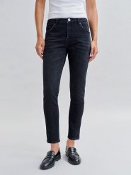 OPUS Dżinsy - Slim fit - w kolorze czarnym rozmiar: 42/L30. Czarne jeansy damskie Opus. Za 202.03 zł.