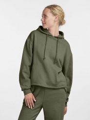 Pieces Bluza "Chilli" w kolorze khaki rozmiar: S. Brązowe bluzy damskie Pieces, s, bez wzorów, z kapturem. Za 61.46 zł.