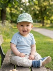 Bawełniana czapka z daszkiem z motywem dinozaura - zielony. Zielone czapki z daszkiem damskie Sinsay, bez wzorów, z bawełny. Za 13.99 zł.