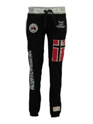 Geographical Norway Spodnie dresowe "Myer" w kolorze czarnym rozmiar: L. Czarne spodnie dresowe damskie Geographical Norway, l, bez wzorów, z dresówki. Za 105.38 zł.
