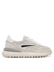 D.A.T.E. Sneakersy Athleta W421-AT-NY Szary. Szare obuwie sportowe damskie D.A.T.E., ze skóry, bez zapięcia. Za 539.99 zł.