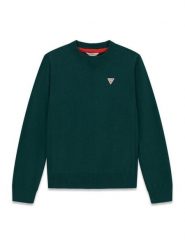 Guess Sweter L0YR03 Z2VV0 Zielony ciemny Regular Fit. Zielone swetry chłopięce Guess, z bawełny, bez kołnierzyka. Za 174.99 zł.