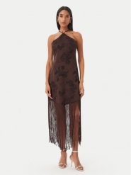 Vero Moda Sukienka koktajlowa Tathiana 10355696 Brązowy ciemny Regular Fit. Brązowe sukienki damskie Vero Moda, bez wzorów, z syntetyku, wizytowe, bez ramiączek. Za 319.99 zł.