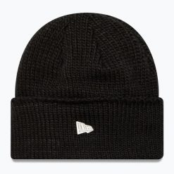 Czapka zimowa New Era Metal Pin Wide Cuff Knit Beanie. Czarne czapki damskie New Era, na zimę, bez wzorów. Za 129.99 zł.