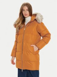 Tommy Hilfiger Kurtka puchowa WW0WW42743 Pomarańczowy Regular Fit. Brązowe kurtki damskie Tommy Hilfiger, l, bez wzorów, z puchu, bez kaptura. Za 1,189.00 zł.