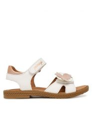 Primigi Sandały 1386933 M Biały. Białe sandały dziewczęce Primigi, ze skóry, bez obcasa, bez zapięcia. Za 209.99 zł.