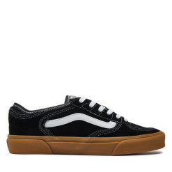 Tenisówki Vans. Czarne trampki damskie Vans, bez wzorów, bez zapięcia. Za 219.99 zł.