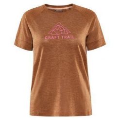 Damski jersey Craft ADV Trail. Brązowe koszulki sportowe damskie Craft, bez wzorów, z jersey, bez ramiączek, do biegania. Za 344.00 zł.