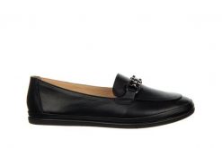 Mokasyny Bayla-161 158 23703 Black 161487, Czarny, Skóra naturalna - 39. Czarne mokasyny damskie Bayla, na lato, z materiału, bez obcasa. W wyprzedaży za 179.10 zł.