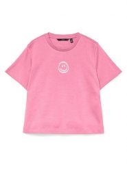 Vero Moda Koszulka w kolorze różowym rozmiar: XS. Różowe bluzki damskie Vero Moda, xs, bez wzorów, z bawełny, bez kołnierzyka, bez ramiączek. Za 72.95 zł.