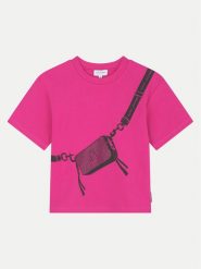 Marc Jacobs T-Shirt W60388 D Różowy Regular Fit. Czerwone koszulki i t-shirty dziewczęce Marc Jacobs, bez wzorów, z bawełny, bez kołnierzyka, bez ramiączek. Za 299.99 zł.