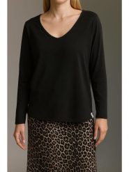 Cotton Candy Koszulka w kolorze czarnym rozmiar: XL. Czarne koszulki damskie Cotton Candy, xl, bez wzorów, bez kołnierzyka, bez ramiączek. Za 74.28 zł.