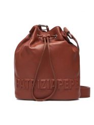 Patrizia Pepe Torebka 2B0126/L113 Brązowy. Brązowe torebki klasyczne damskie Patrizia Pepe, ze skóry, bez dodatków. Za 669.99 zł.