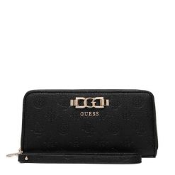 Portfel Guess. Czarne portfele damskie Guess, z aplikacjami. Za 339.99 zł.