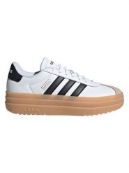 Adidas Skórzane sneakersy "Court Bold" w kolorze biało-czarnym rozmiar: 40 2/3. Białe obuwie sportowe damskie Adidas, z materiału, bez zapięcia. Za 270.39 zł.