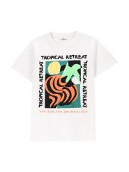 Coccodrillo T-Shirt WC5143205TBJ Biały Regular Fit. Białe t-shirty i koszulki chłopięce COCCODRILLO, bez wzorów, z bawełny, bez kołnierzyka, bez ramiączek. Za 29.99 zł.