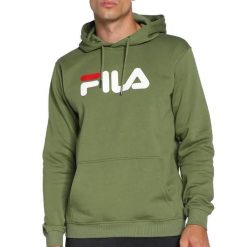 Bluza z kapturem Fila Barumini. Szare bluzy damskie Fila, xl, bez wzorów, z bawełny, z kapturem. Za 281.75 zł.