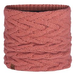 Komin na szyję Buff Knitted&Fleece Neckwarmer Caryn - crimson. Czerwone kominy damskie Buff, bez wzorów. Za 149.99 zł.