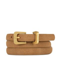 Pasek Damski GINO ROSSI. Brązowe paski damskie Gino Rossi, bez wzorów. Za 99.99 zł.