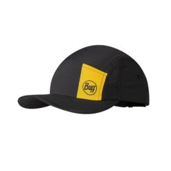 Czapka z daszkiem BUFF 5 PANEL GO CAP LOGO. Żółte czapki z daszkiem damskie Buff, bez wzorów, z elastanu. Za 143.42 zł.