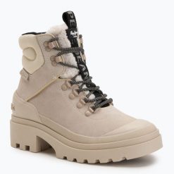 Trapery damskie Pepe Jeans Hale Urban. Białe trapery damskie Pepe Jeans, z gumy, przed kolano, bez zapięcia. Za 379.99 zł.