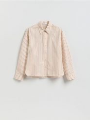 Koszula z bawełną - wielobarwny. Koszule damskie Reserved, l, bez wzorów, z bawełny, bez kołnierzyka, bez ramiączek. Za 129.99 zł.