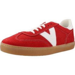 Buty VICTORIA BERLIN Czerwony. Czerwone obuwie trekkingowe damskie Victoria, ze skóry, bez zapięcia. Za 302.99 zł.