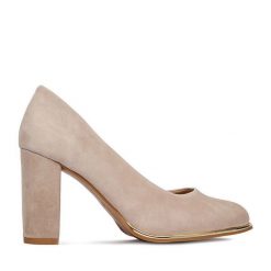 Czółenka Lasocki. Brązowe czółenka damskie Lasocki, bez wzorów, bez obcasa. Za 229.99 zł.