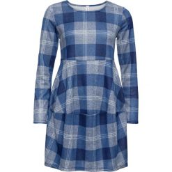 Sukienka w kratę "oversize" bonprix kobaltowy matowy w kratę. Niebieskie sukienki damskie bonprix. Za 129.99 zł.