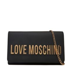 Torebka LOVE MOSCHINO. Czarne torebki wieczorowe damskie Love Moschino, bez wzorów, bez dodatków. Za 499.99 zł.