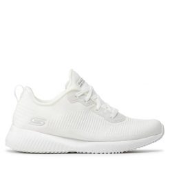 Buty sportowe damskie Skechers Bobs Squad-Tough Talk. Białe obuwie sportowe casual damskie Skechers, trekkingowe, Skechers Sport. Za 209.99 zł.