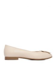 Lasocki Baleriny CEO-RST-WOLLY-01 Beżowy. Brązowe balerinki damskie Lasocki, bez wzorów, ze skóry. Za 169.99 zł.