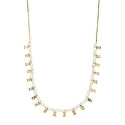 Purelei Purelei Naszyjnik Colorful Coral Naszyjniki 1 ct Damski. Białe naszyjniki damskie Purelei, z cyrkonią, pozłacane. Za 194.59 zł.