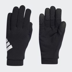 Tiro League Fieldplayer Gloves. Białe rękawiczki damskie Adidas, bez wzorów, z materiału. Za 101.00 zł.