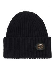 Guess Czapka AW5638 POL01 Czarny. Czarne czapki damskie Guess, na zimę, z aplikacjami, z wiskozy. Za 154.99 zł.