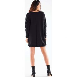 Krótka Bawełniana Sukienka z Wycięciem - Czarna. Czarne sukienki damskie Infinite You, bez wzorów, z bawełny, bez ramiączek. Za 209.90 zł.